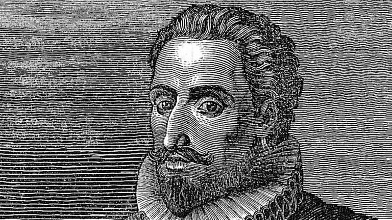 Zeitgenössische Darstellung des spanischen Schriftstellers und Dichters Miguel de Cervantes Saavedra (1547-1616). Sein Hauptwerk ist der "Don Quijote". Zeitgenössische Darstellung des spanischen Schriftstellers und Dichters Miguel de Cervantes Saavedra (1547-1616). Sein Hauptwerk ist der "Don Quijote".