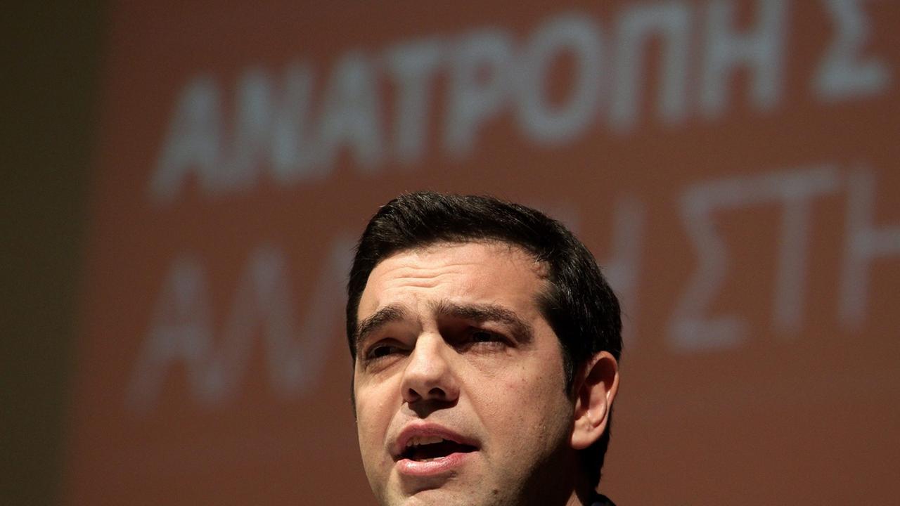 Oppositionsführer Alexis Tsipras Oppositionsführer Alexis Tsipras