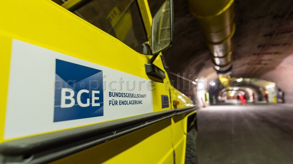 Das Logo der Bundesgesellschaft für Endlagerung, BGE. Das Logo der Bundesgesellschaft für Endlagerung, BGE.