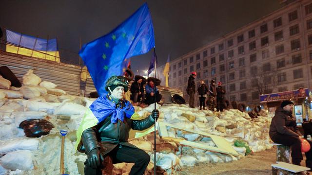Demonstranten in Kiew