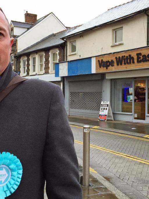 Richard Taylor ist Kandidat der Brexit-Partei im walisischen Ex-Kohlerevier Blaenau Gwent