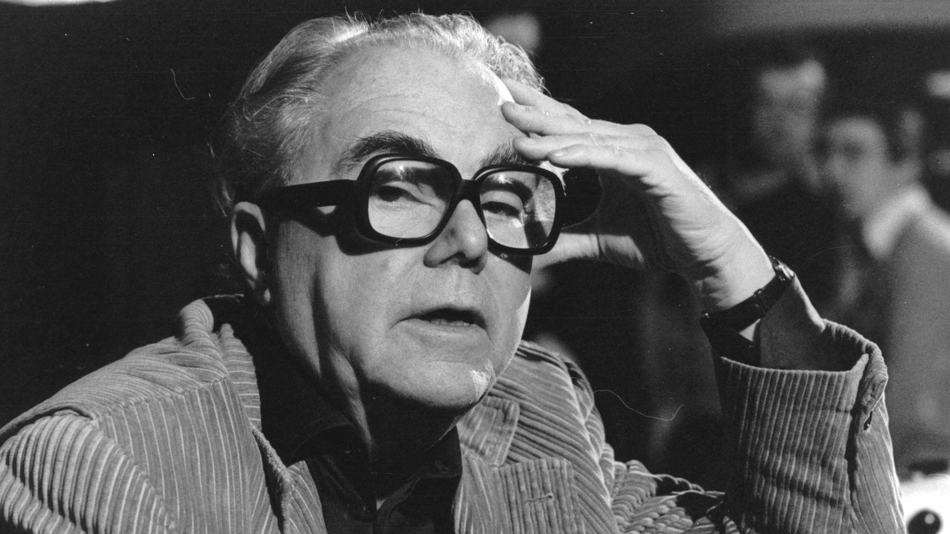 Porträt von Max Frisch um 1980. Porträt von Max Frisch um 1980.