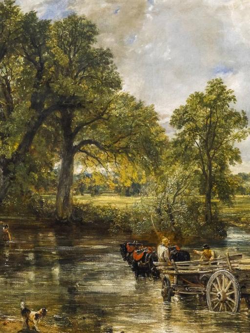 Das Gemälde "The Hay Wain" von John Constable hängt in der National Gallery in London