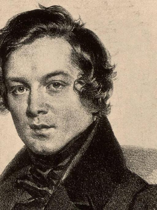 Robert Schumann (1810-1856) German Romantic composer. Lithograph.