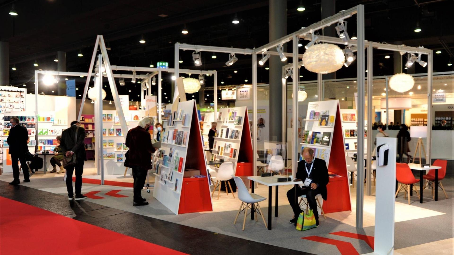 Messestand auf der Frankfurter Buchmesse 2021 Messestand auf der Frankfurter Buchmesse 2021