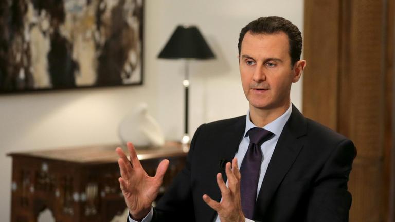 Baschar al-Assad am 11. Februar in einem Interview