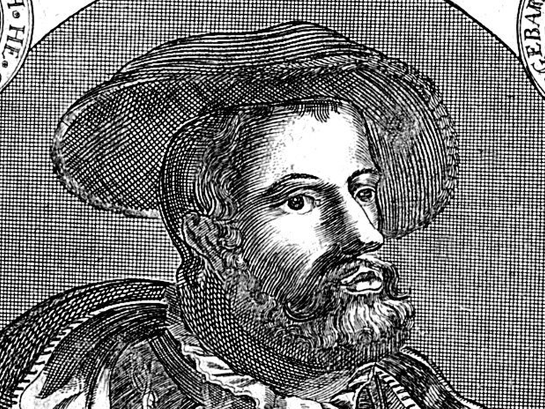 Zeitgenössisches Porträt des niederländischen Täufers und Schwärmers Johann Bockelson (1509-1536).