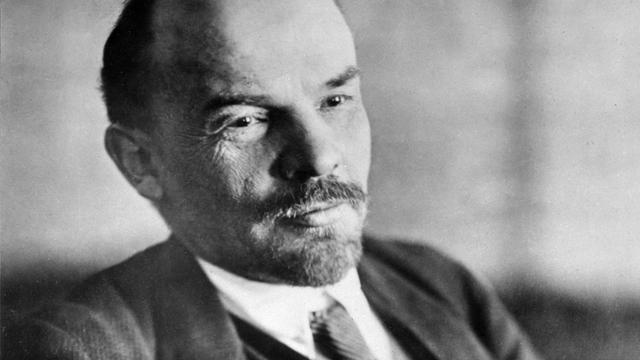 Wladimir Iljitsch Lenin in Sankt Petersburg im Januar 1918