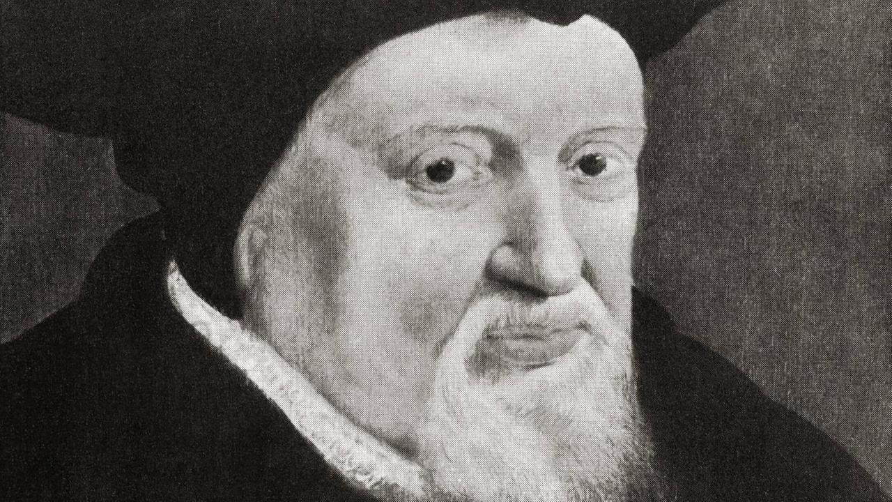 Bild des Reformators Ulrich oder Huldrych Zwingli (1484-1531) in "Hutchinson's History of the Nations" aus dem Jahr 1915.