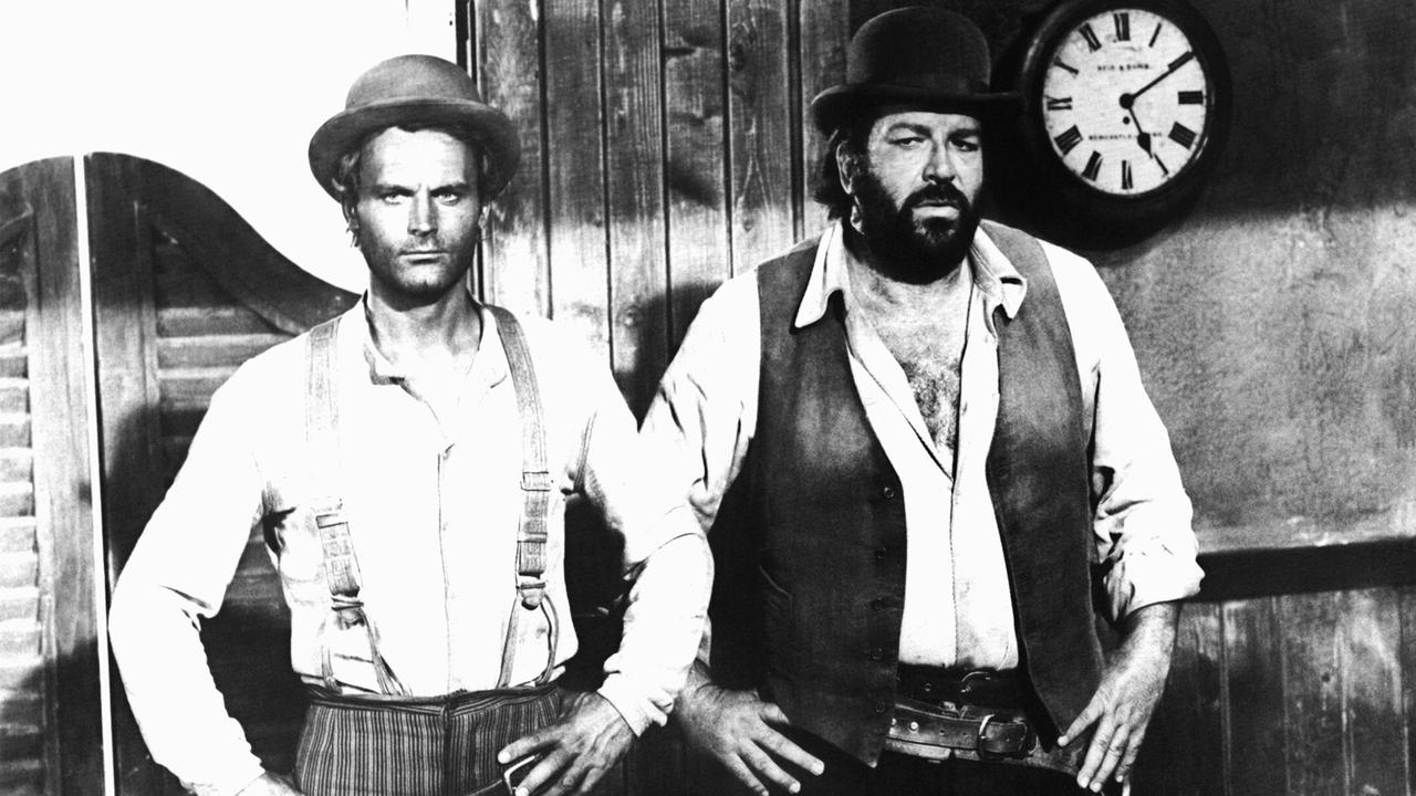 Terence Hill und Bud Spencer (r.) in dem erfolgreichen Italo-Western "Vier Fäuste für ein Hallelujah" (1971) Terence Hill und Bud Spencer (r.) in dem erfolgreichen Italo-Western "Vier Fäuste für ein Hallelujah" (1971)