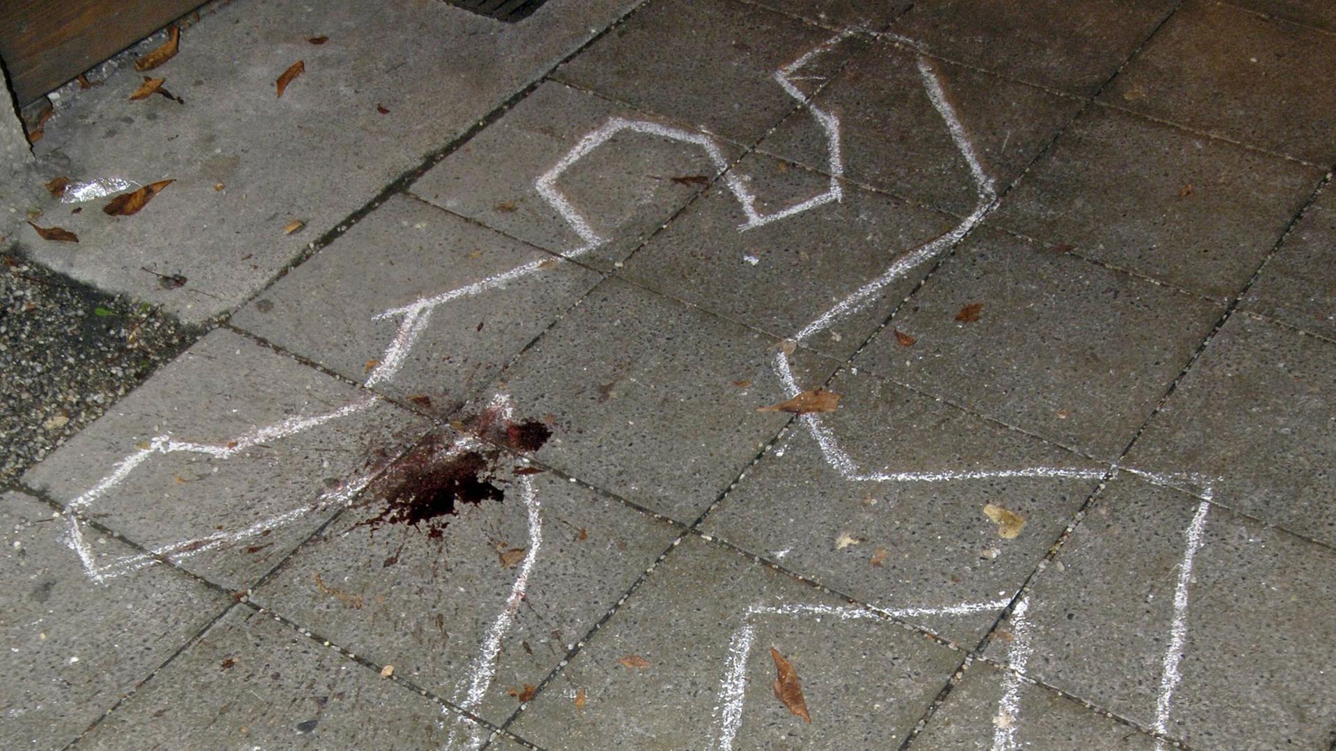 Tatort-Skizze einer Leiche anlässlich einer Lesung. Tatort-Skizze einer Leiche anlässlich einer Lesung.