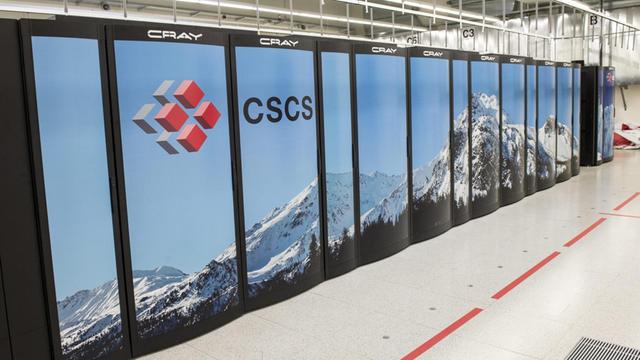 Der Supercomputer "Piz Daint" im Swiss National Supercomputing Centre in Lugano, 21 März 2014.