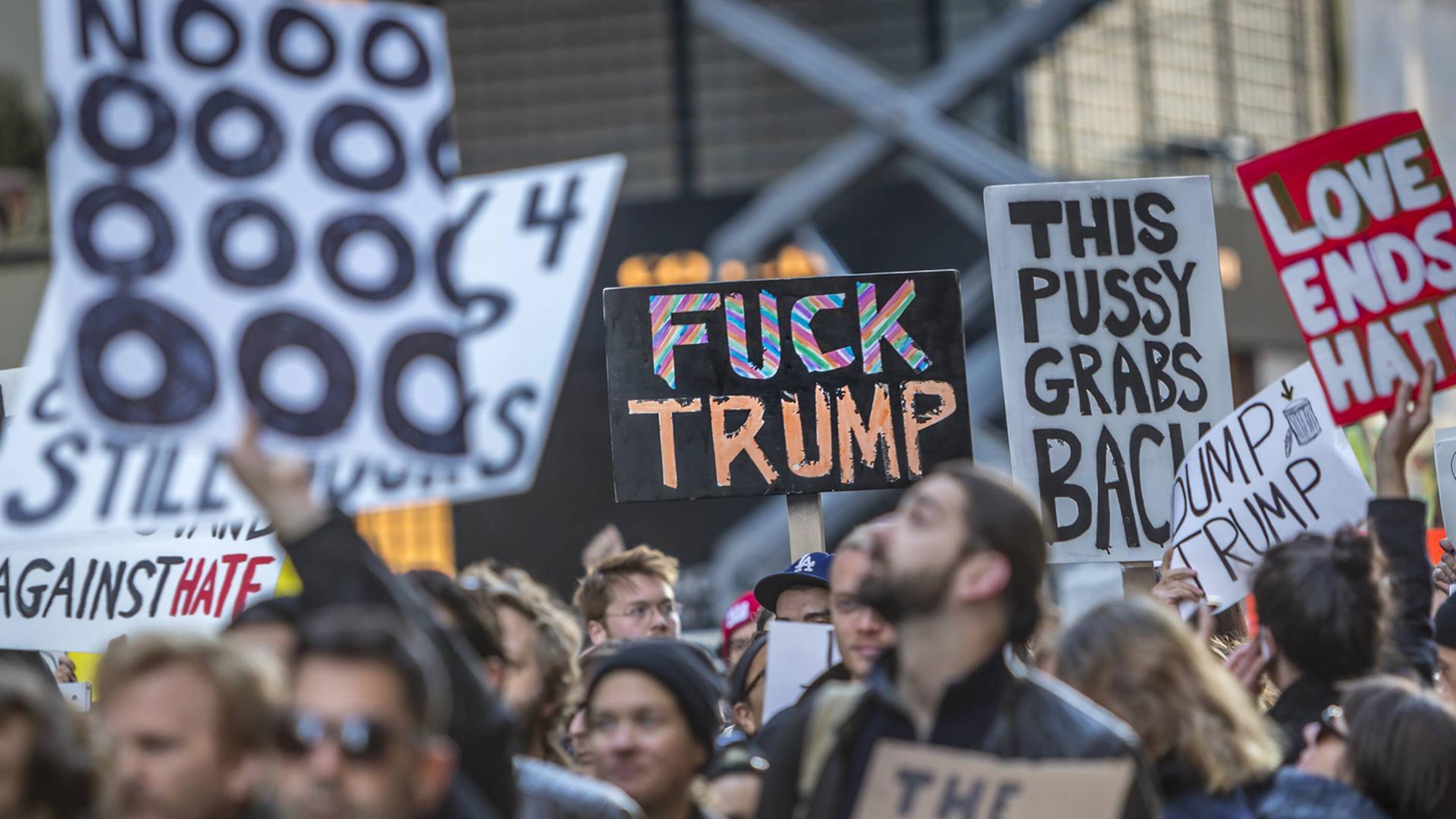 Anti-Trump-Proteste in New York. Anti-Trump-Proteste in New York.