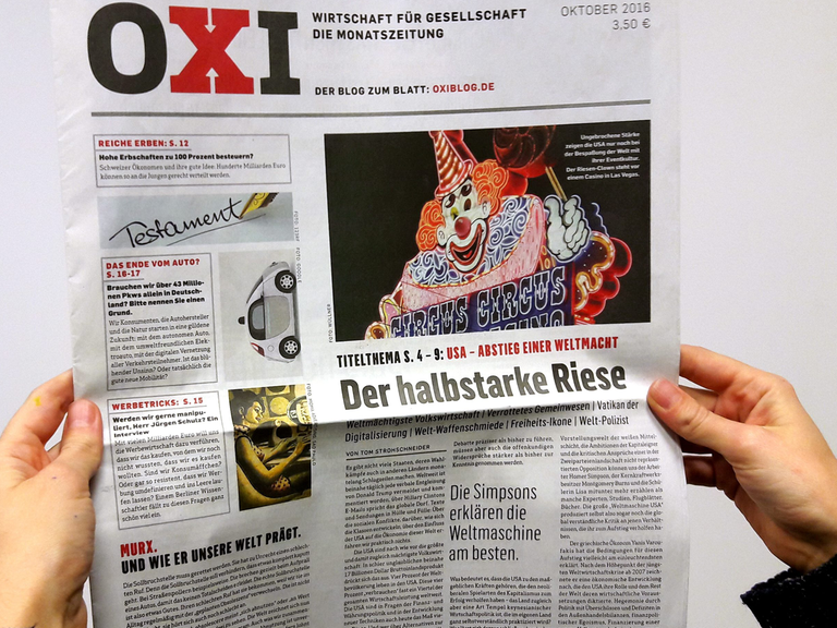 Die neue Monatszeitschrift OXI