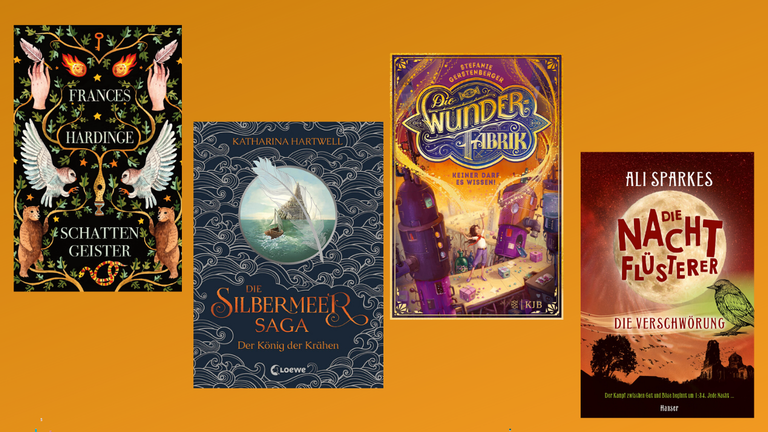 4 Cover aktueller Fantasy-Literatur für Kinder und Jugendliche 4 Cover aktueller Fantasy-Literatur für Kinder und Jugendliche
