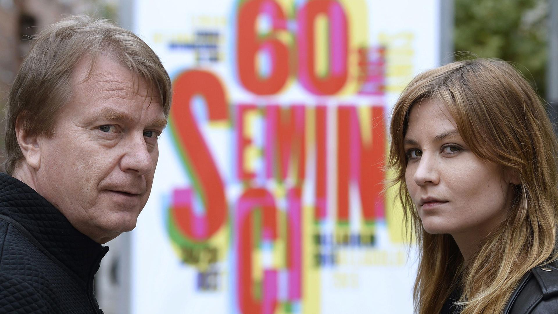 Der finnische Regisseur Mika Kaurismäki und die schwedische Schauspielerin Malin Buska bei der Präsentation von "The Girl King". Der finnische Regisseur Mika Kaurismäki und die schwedische Schauspielerin Malin Buska bei der Präsentation von "The Girl King".