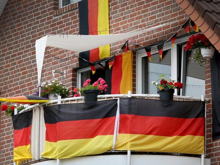 Ein Balkon im nordrhein-westfälischen Hammwinkeln