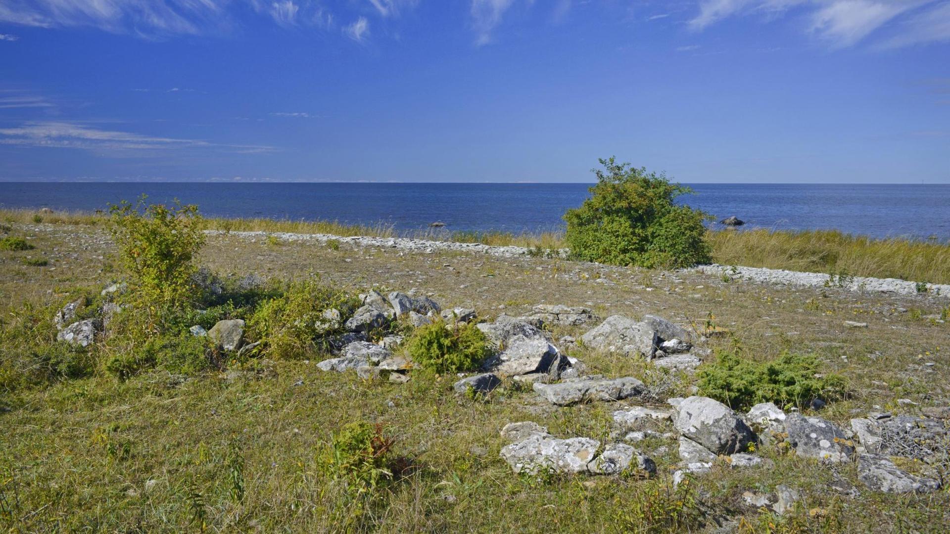 Strand von Hoburgen auf Gotland, Schweden. Strand von Hoburgen auf Gotland, Schweden.