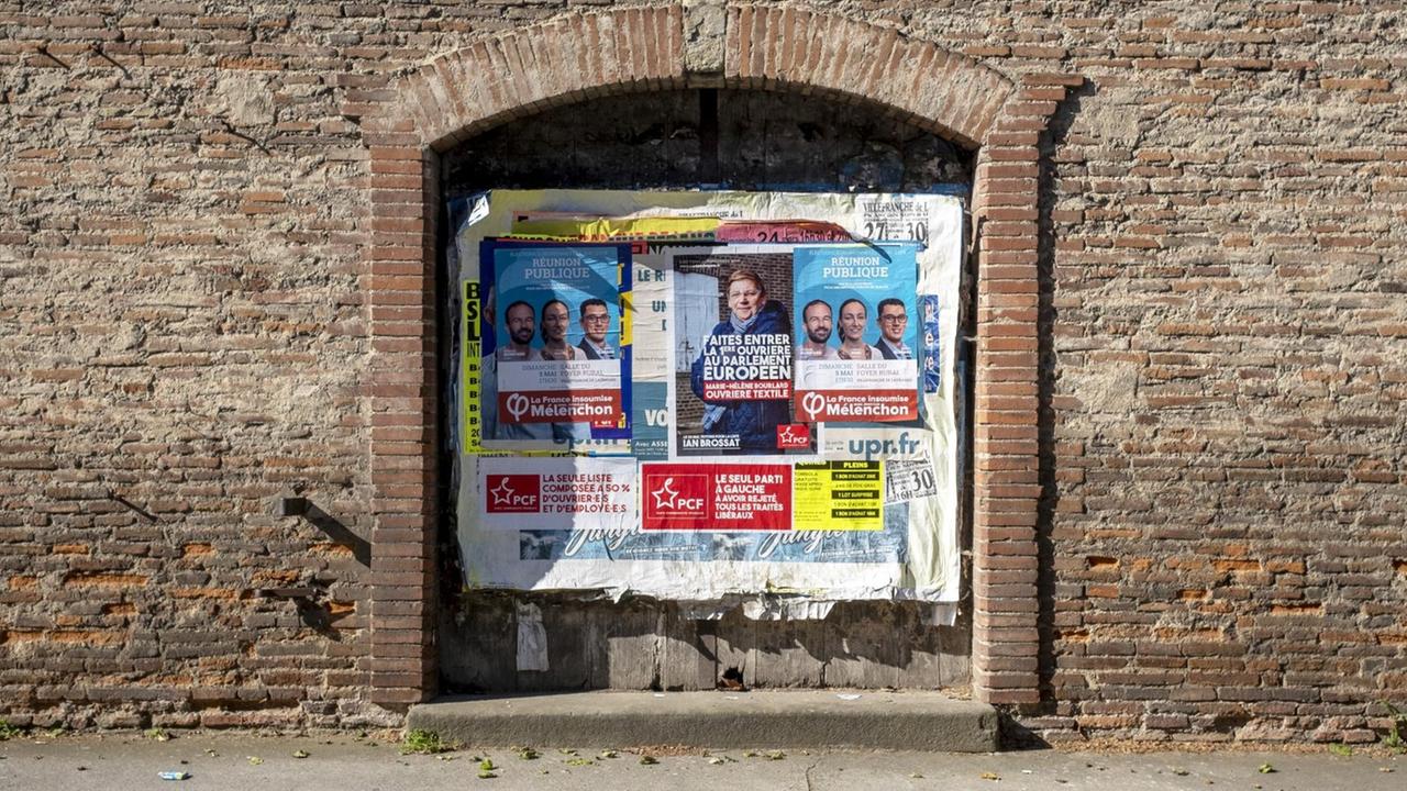 Europawahl-Plakate in Frankreich Europawahl-Plakate in Frankreich