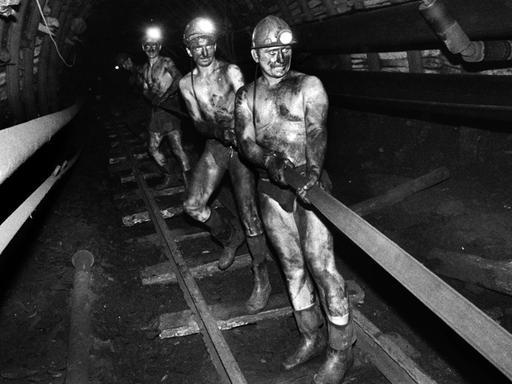 Bergarbeiter unter Tage