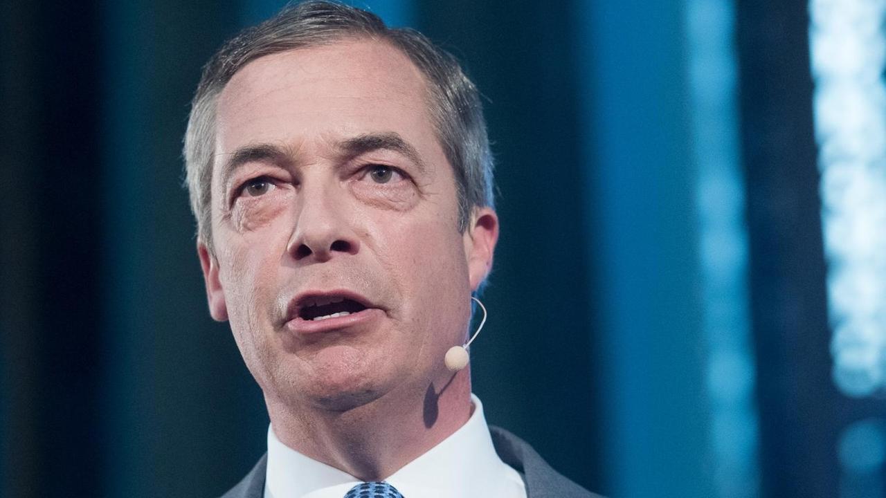 Nigel Farage von der Brexit-Partei im August 2019 Nigel Farage von der Brexit-Partei im August 2019