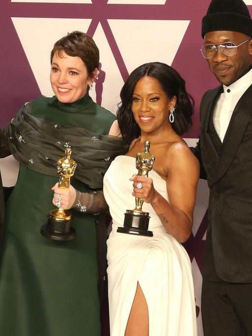 Oscar-Verleihung 2019: Rami Malek, Olivia Colman, Regina King, Mahershala Ali.