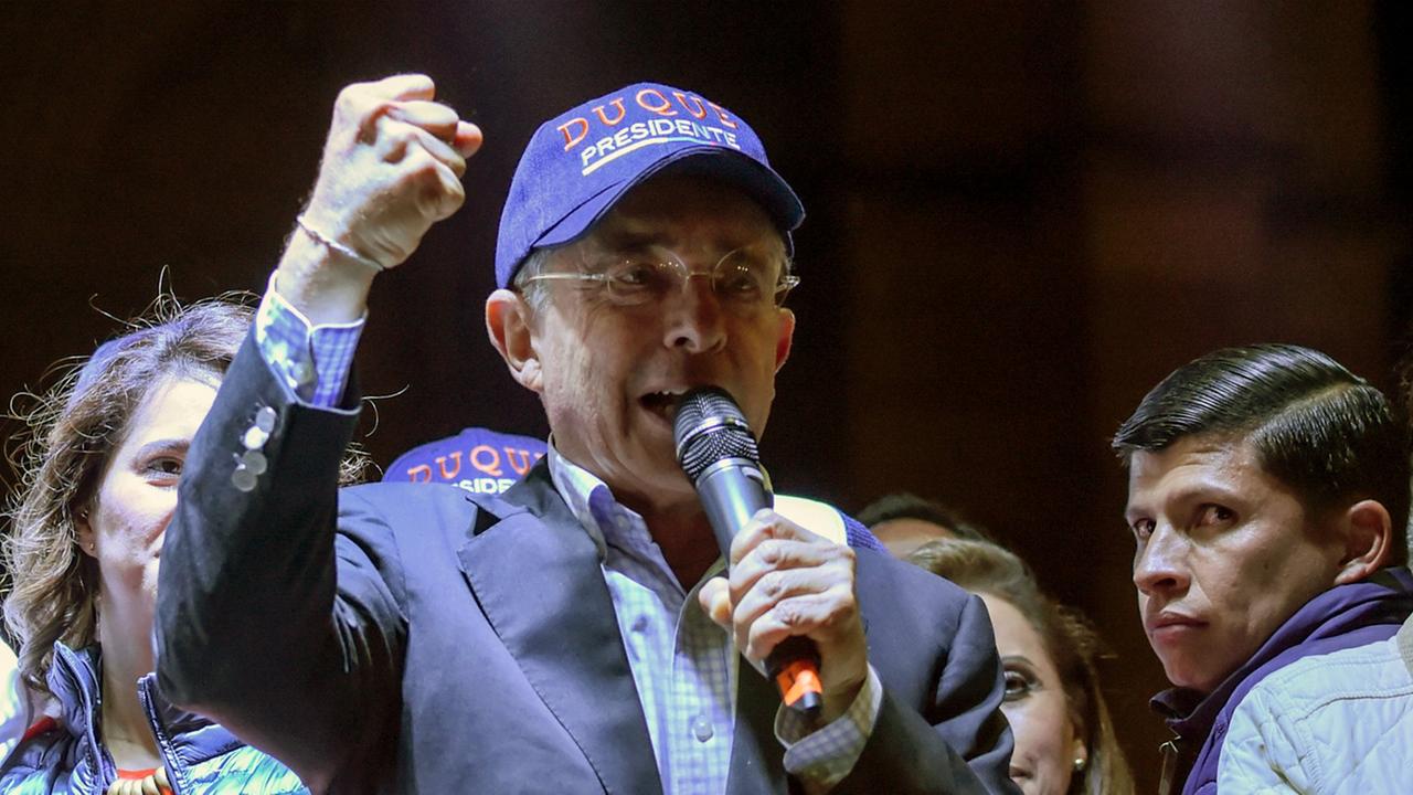 Der frühere kolumbianische Präsident Uribe. Der frühere kolumbianische Präsident Uribe.