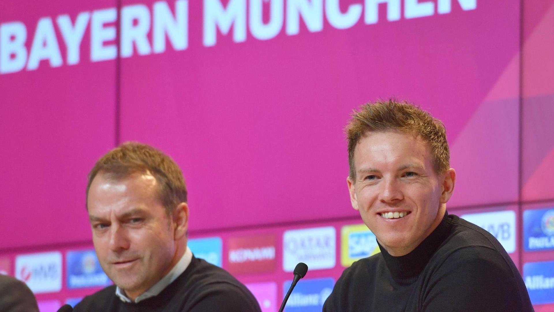 Links ist Hansi Flick, rechts ist Julian Nagelsmann Links ist Hansi Flick, rechts ist Julian Nagelsmann