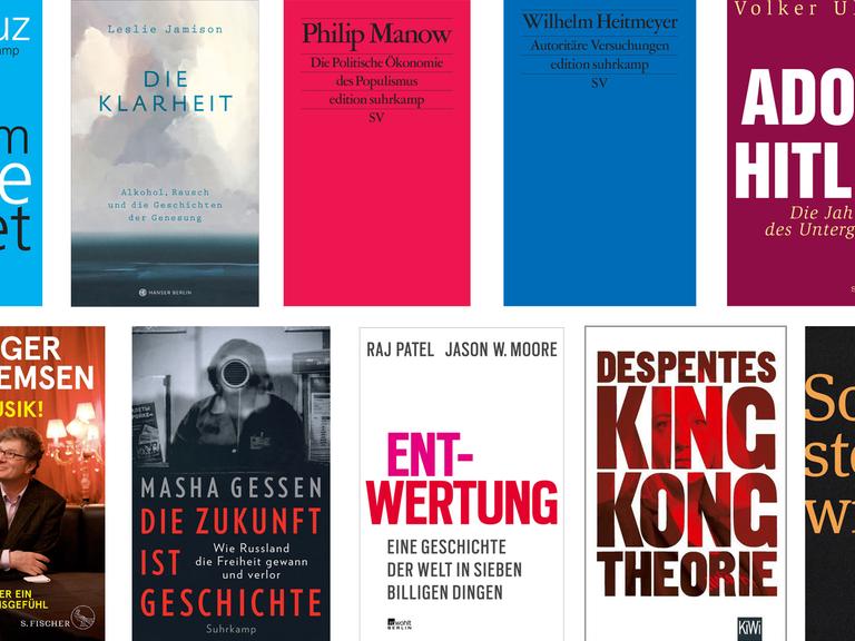 Cover der der Bücher der Sachbuchbestenliste Dezember 2018.