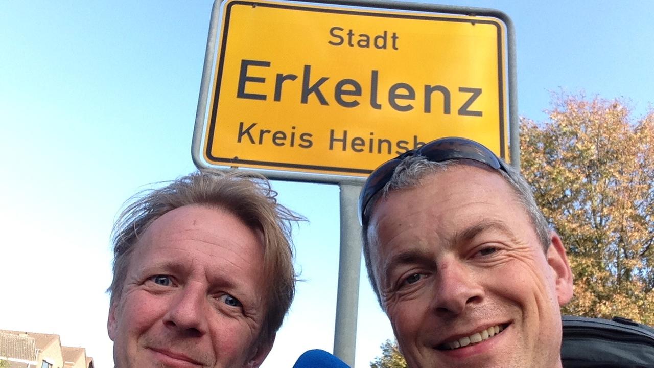 Angekommen: nach 24km endlich in Erkelenz Angekommen: nach 24km endlich in Erkelenz