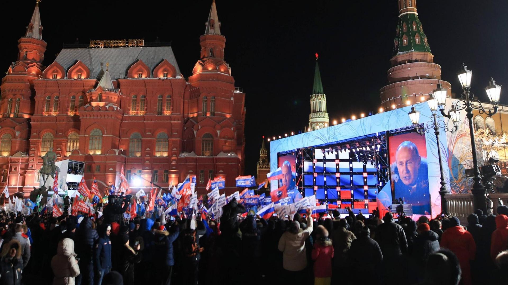 Moskau nach der Wahl: Präsident Wladimir Putin Moskau nach der Wahl: Präsident Wladimir Putin