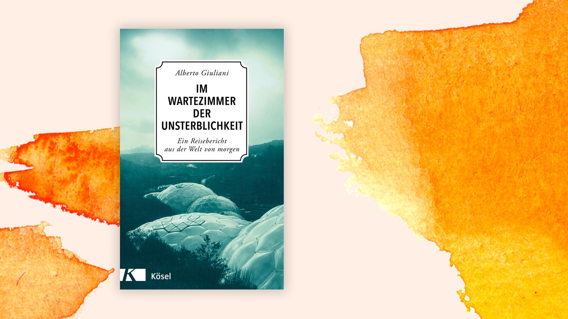 Cover von Alberto Giulianis "Im Wartezimmer der Unsterblichkeit" vor Deutschlandfunk Kultur Hintergrund. Cover von Alberto Giulianis "Im Wartezimmer der Unsterblichkeit" vor Deutschlandfunk Kultur Hintergrund.