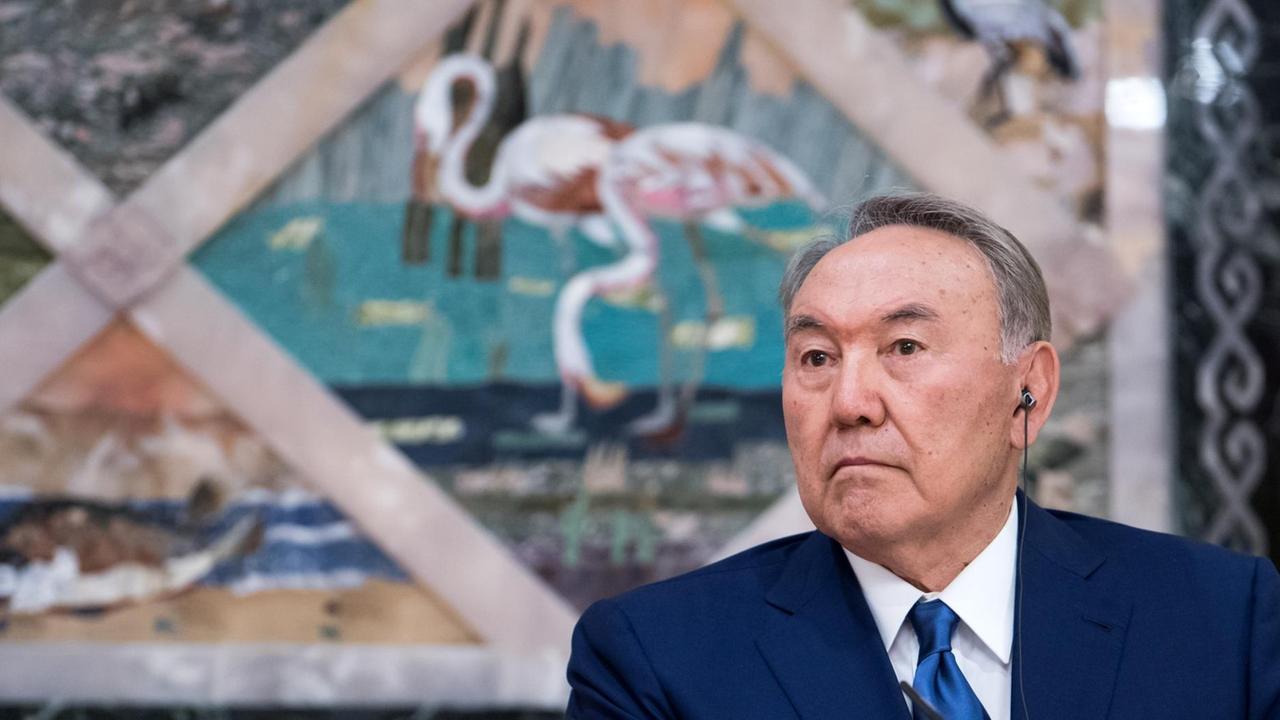 Der kasachische Präsident Nursultan Nasarbajew im Porträt Der kasachische Präsident Nursultan Nasarbajew im Porträt
