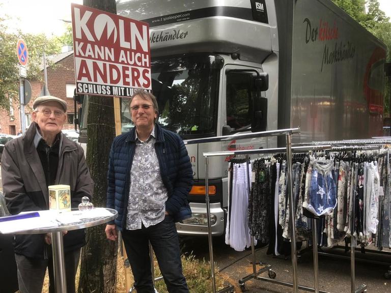 Burkhard Krems (l.) und Frank Deja von der Initiative "Köln kann auch anders"