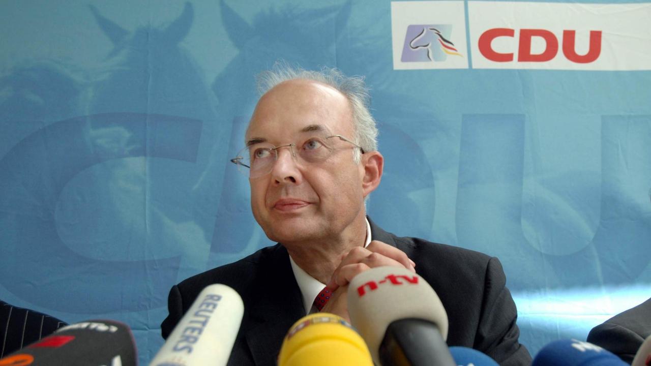 Paul Kirchhof, Finanzexperte im Wahlkampfteam der CDU 2005 