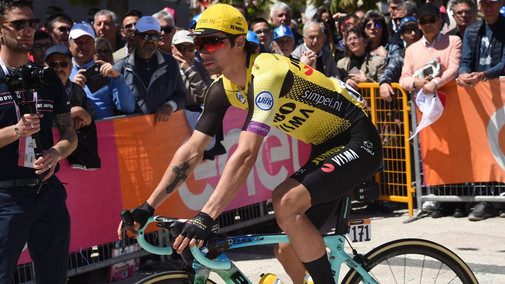 Primoz Roglic (Team Jumbo-Visma) während einer Etappe beim Giro d'Ialia 2019