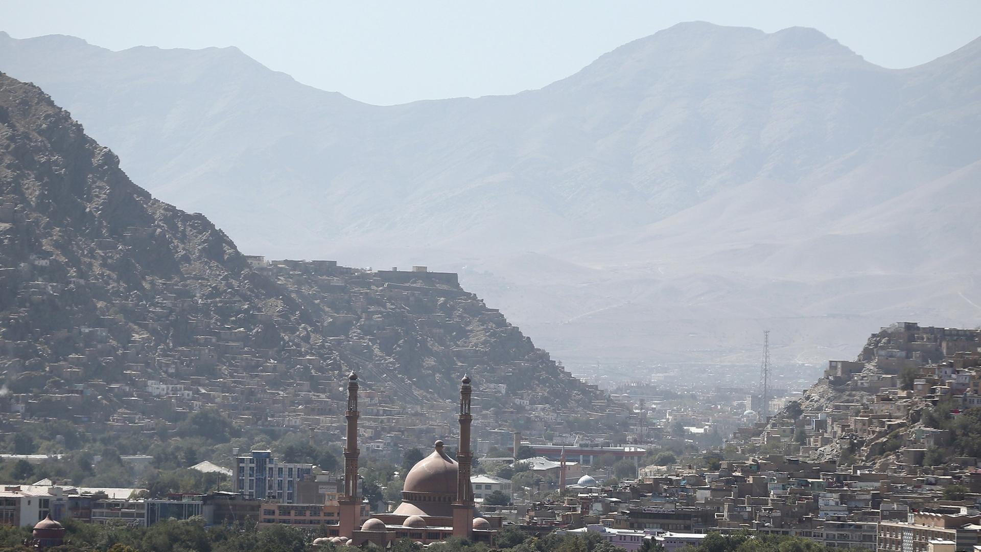 Blick auf Afghanistans Hauptstadt Kabul Blick auf Afghanistans Hauptstadt Kabul