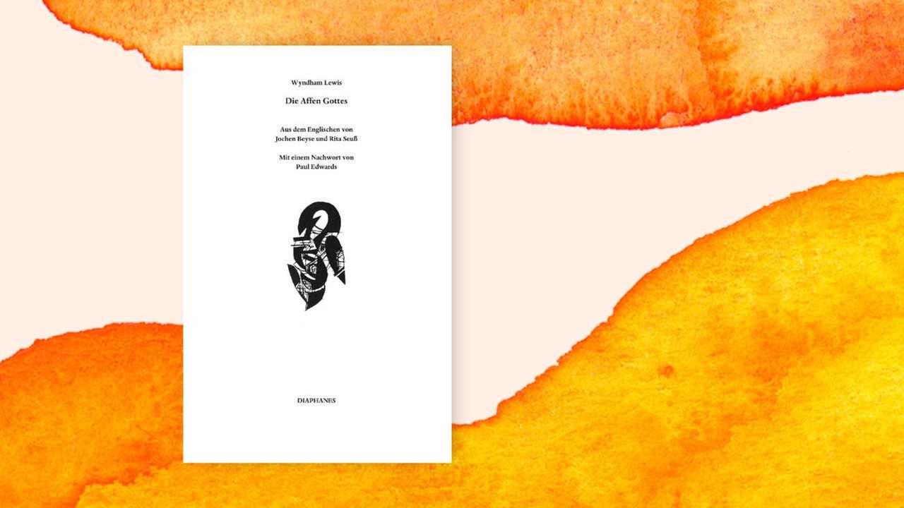 Das spartanisch gehaltene Buchcover von Wyndham Lewis Roman "Die Affen Gottes". Das spartanisch gehaltene Buchcover von Wyndham Lewis Roman "Die Affen Gottes".