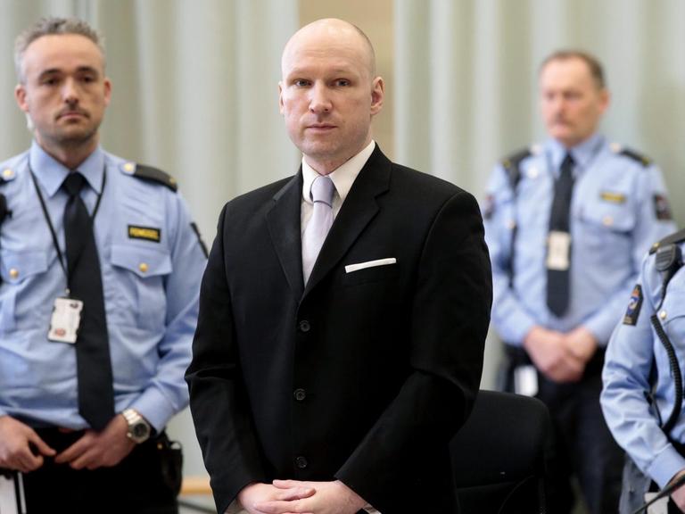 Anders Breivik Mitte März vor Gericht. Er hatte gegen seine Haftbedingungen geklagt.