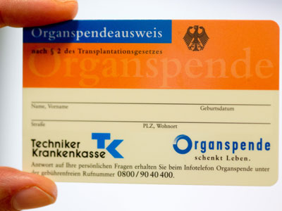 Organspendeausweis Organspendeausweis