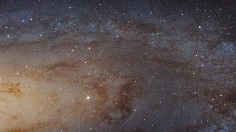 Teil der Andromeda-Galaxie, aufgenommen mit dem Hubble-Weltraumteleskop