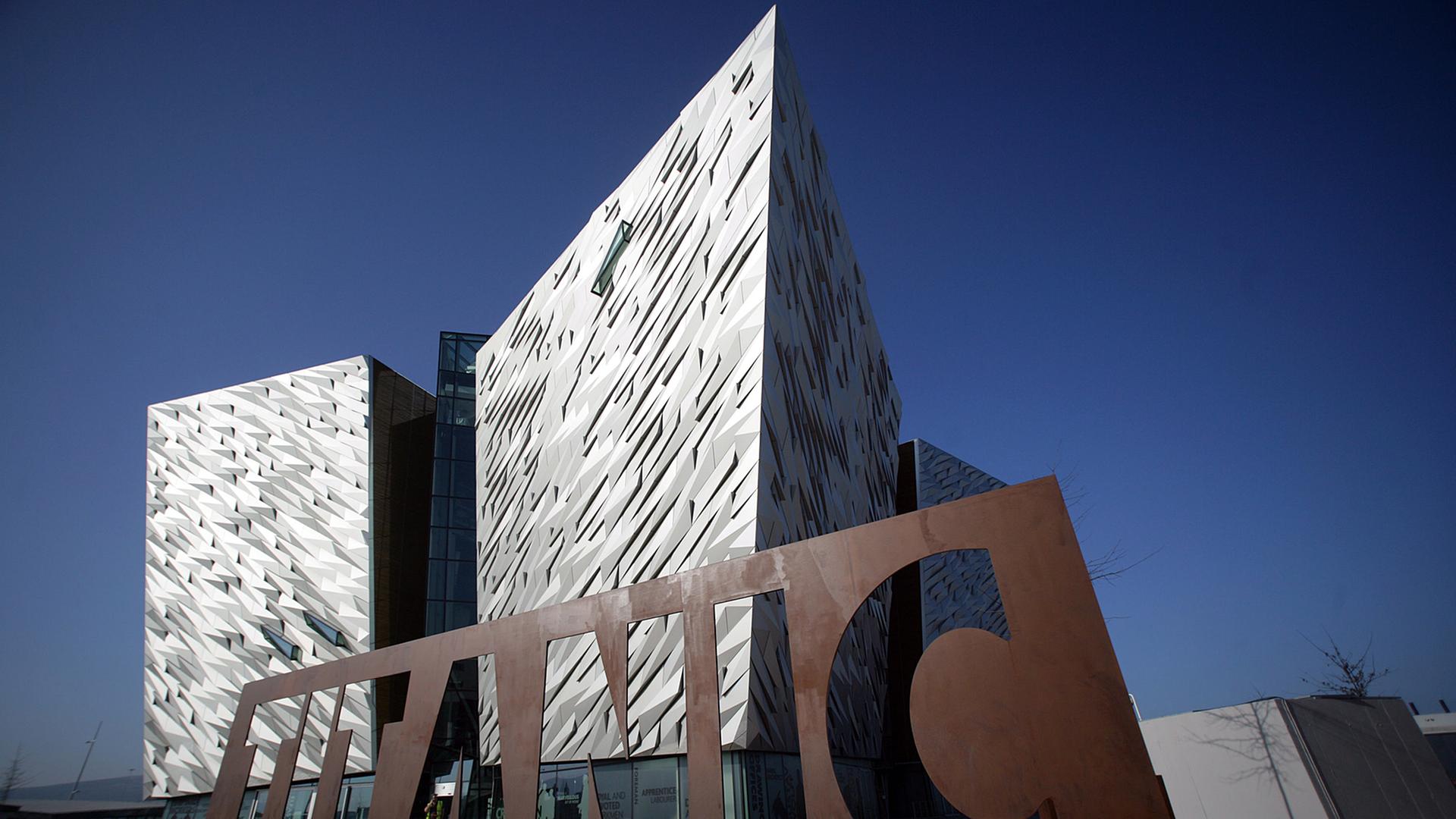 Das Titanic-Besucherzentrum im nordirischen Belfast Das Titanic-Besucherzentrum im nordirischen Belfast
