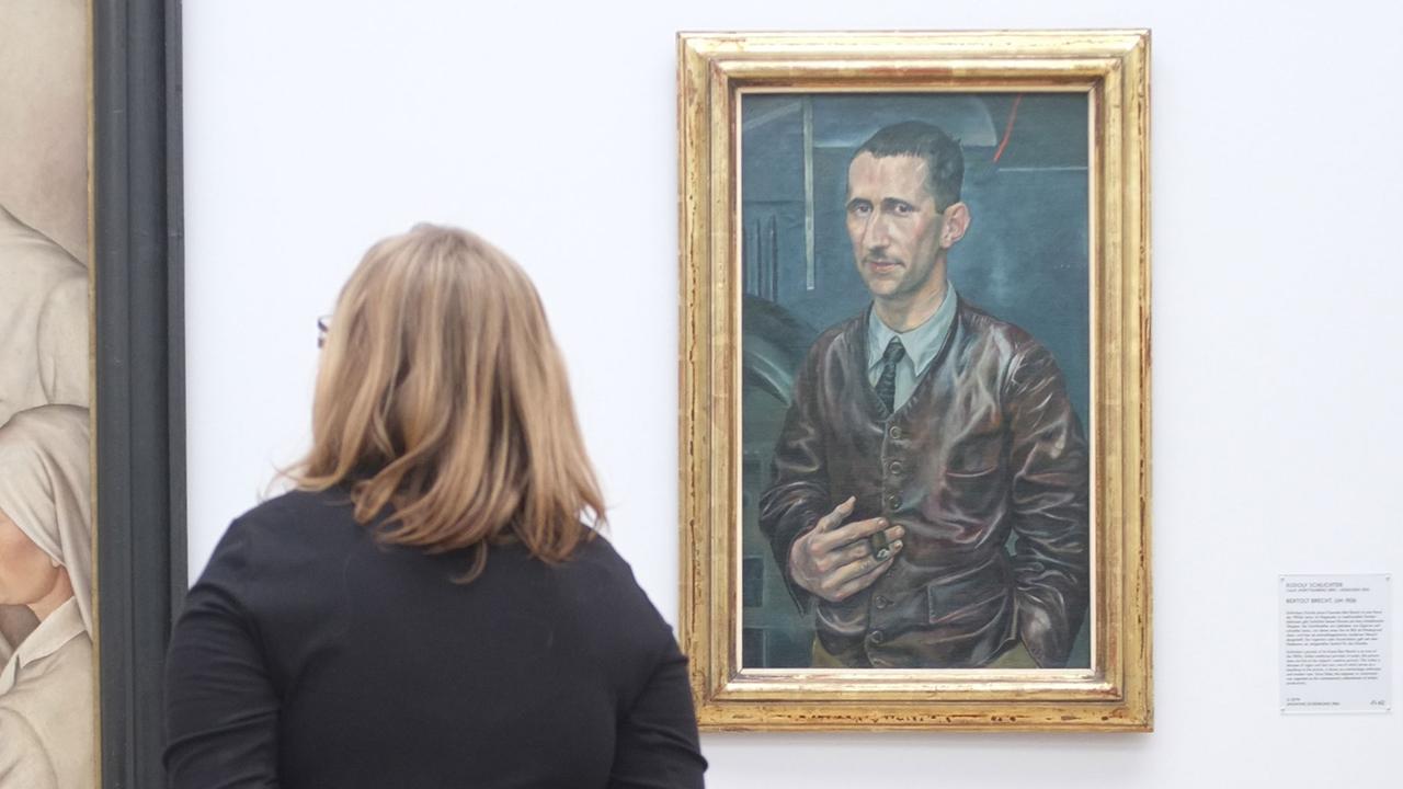 Das Brecht-Porträt von Rudolf Schlichter im Münchner Lenbachhaus