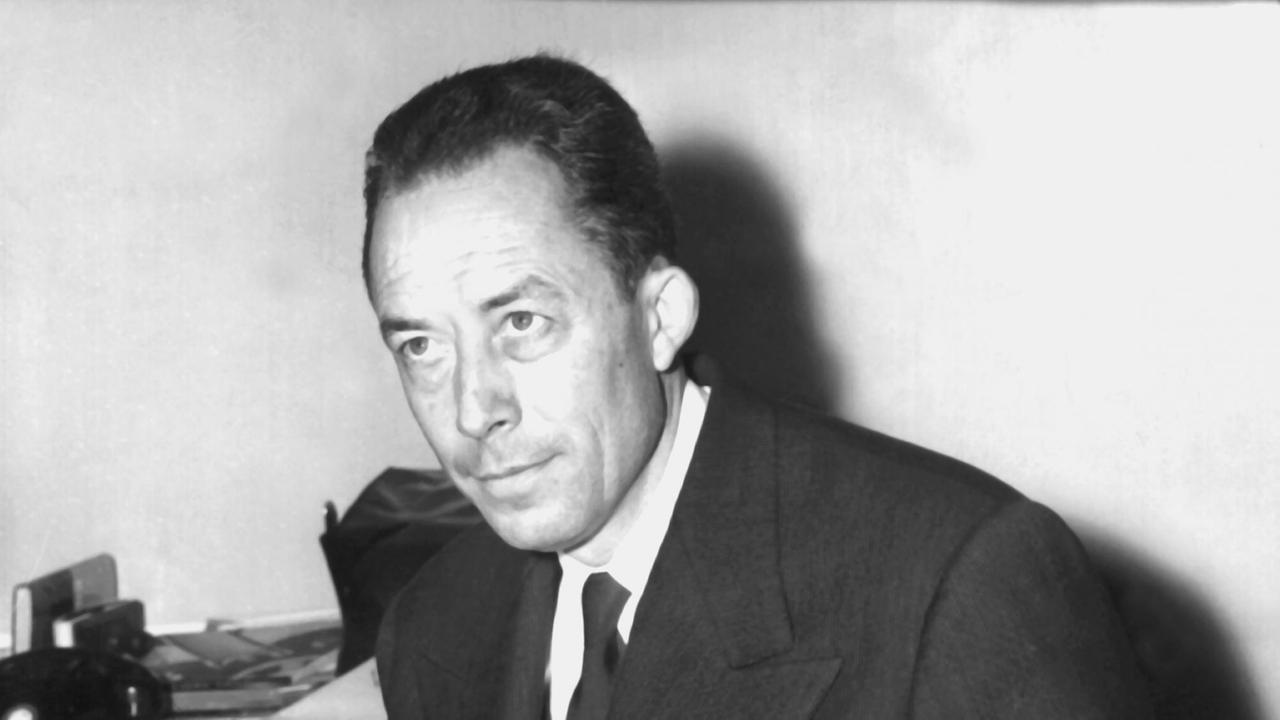 Literatur-Nobelpreisträger Albert Camus 1957 Literatur-Nobelpreisträger Albert Camus 1957