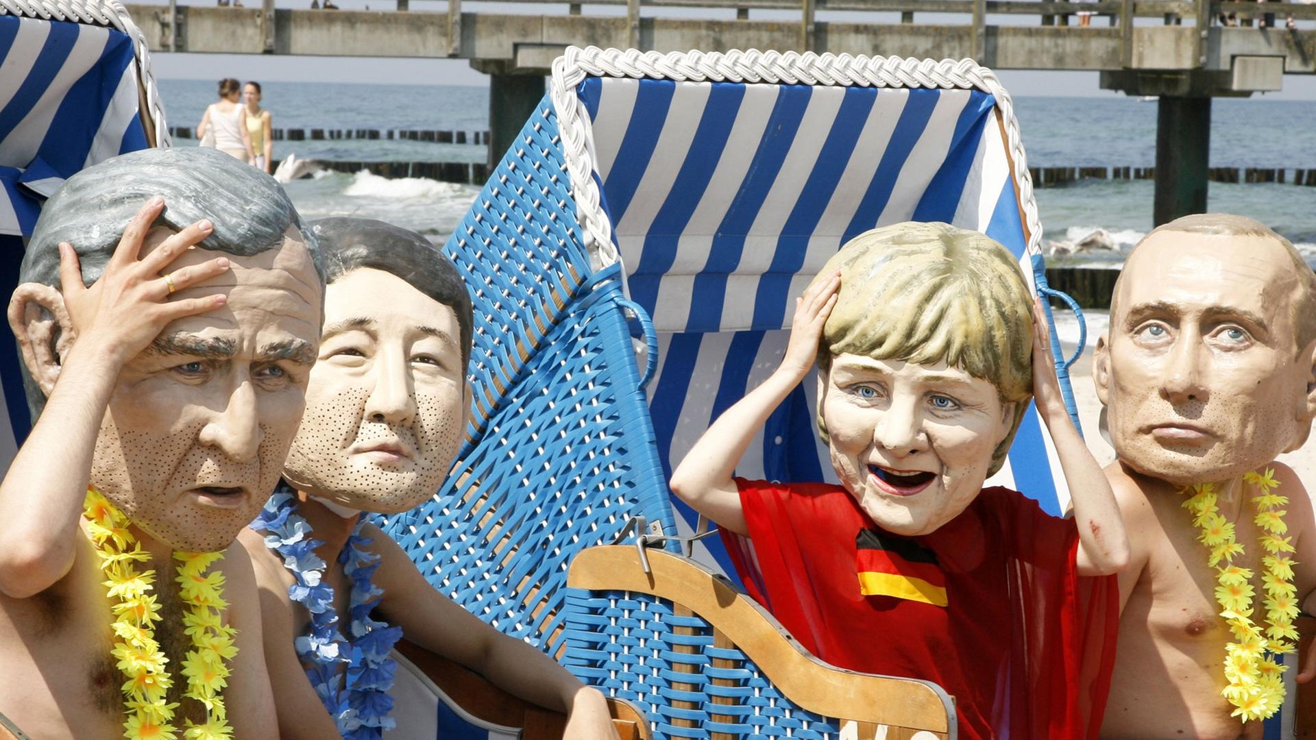 Protestaktion während des G8-Gipfels 2007 an der Ostsee Protestaktion während des G8-Gipfels 2007 an der Ostsee
