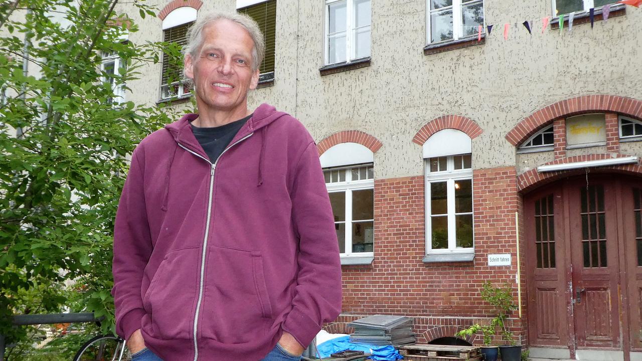 Bernhard Hummel vom Mietshäuser Syndikat Bernhard Hummel vom Mietshäuser Syndikat