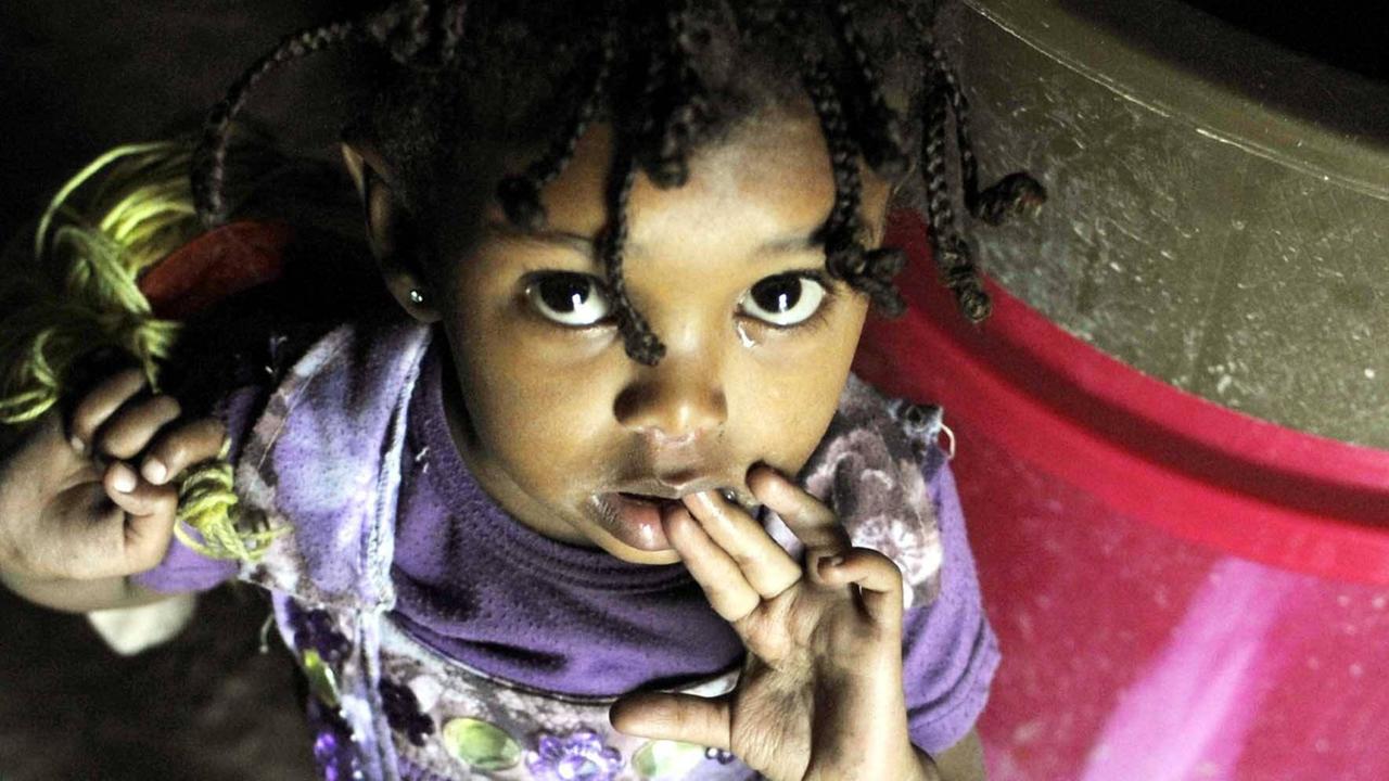 Ein Flüchtlingskind aus Eritrea im Jemen