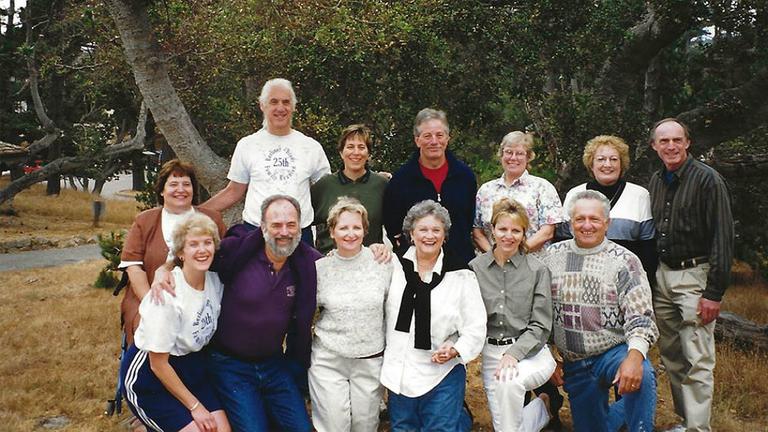 Die Berliners aus San Francisco. Obere Reihe, 3. v. r.: Gabie Berliner. Links neben ihr: Doug und Barbara Tobin Die Berliners aus San Francisco. Obere Reihe, 3. v. r.: Gabie Berliner. Links neben ihr: Doug und Barbara Tobin
