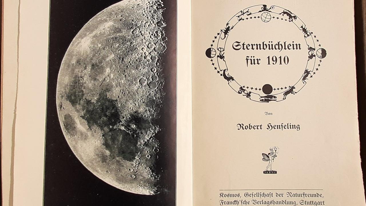 20200401b: Legendärer Himmelskalender: Titel des Sternbüchleins von 1910 20200401b: Legendärer Himmelskalender: Titel des Sternbüchleins von 1910