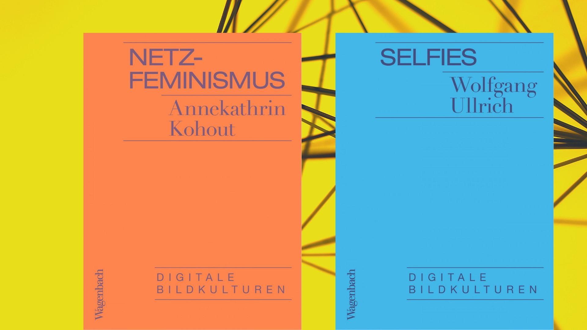 Buchcover der Reihe „Digitale Bildkulturen“, links: "Netz-Feminismus", rechts: "Selfies" Buchcover der Reihe „Digitale Bildkulturen“, links: "Netz-Feminismus", rechts: "Selfies"